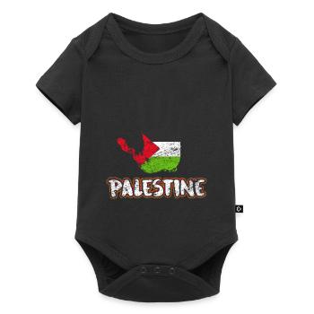 Palestine - Body à manches courtes Premium Bébé - noir - Devant