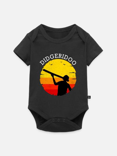 Didgeridoo - Baby Premium Kurzarmbody - Schwarz