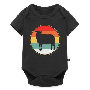 sheep - Baby Premium short-sleeve bodysuit - black - Front