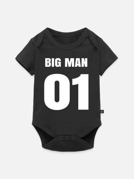 BIG MAN 01 - Baby Premium Kurzarmbody - Schwarz