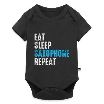Saxophon - Baby Premium Kurzarmbody - Schwarz - Vorne