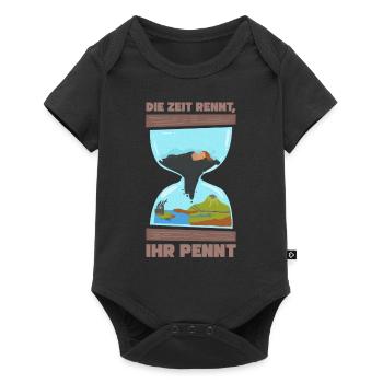 Changement climatique Protection de l'environnement Conservation de la nature Cadeau - Body à manches courtes Premium Bébé - noir - Devant