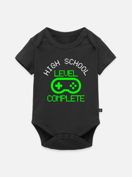 High School Abschluss - Baby Premium Kurzarmbody - Schwarz
