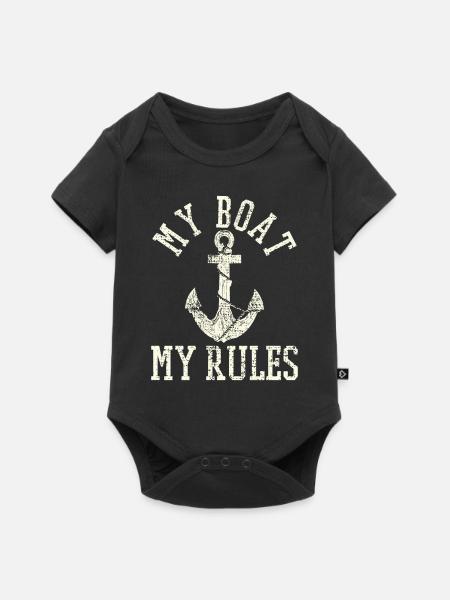 Bootfahren - Baby Premium Kurzarmbody - Schwarz