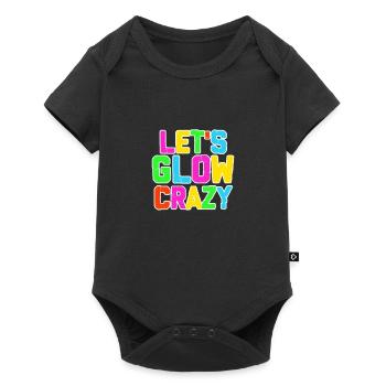 Glow Neon Party Fest Lights Crazy Gift - Baby Premium short-sleeve bodysuit - black - Front