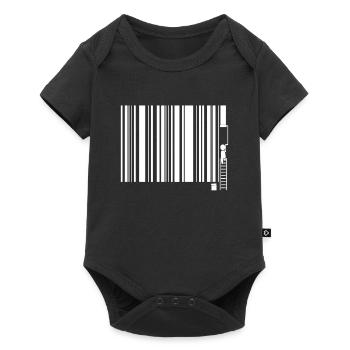 Maler und Lackierer Beruf Barcode cooles Geschenk - Baby Premium Kurzarmbody - Schwarz - Vorne