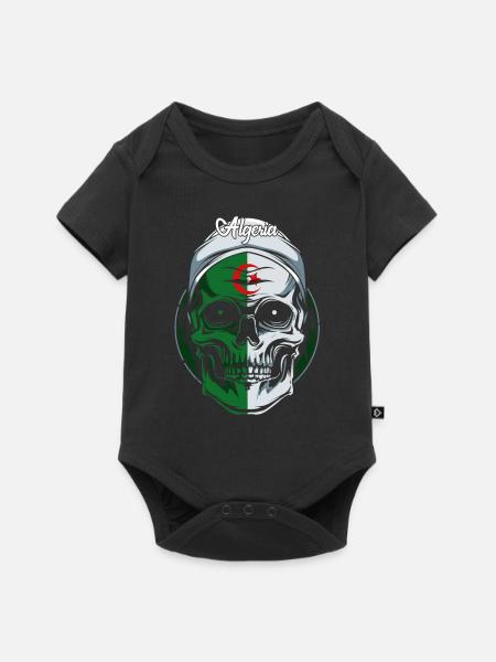 Algerien - Baby Premium Kurzarmbody - Schwarz