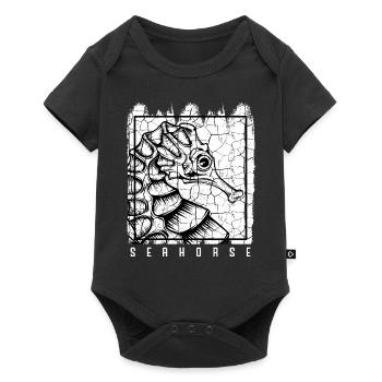sea horse - Baby Premium short-sleeve bodysuit - black - Front