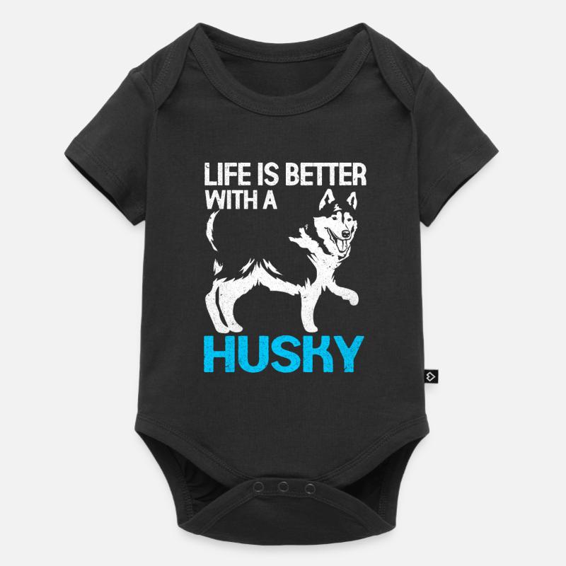 Husky - Body à manches courtes Premium Bébé - noir