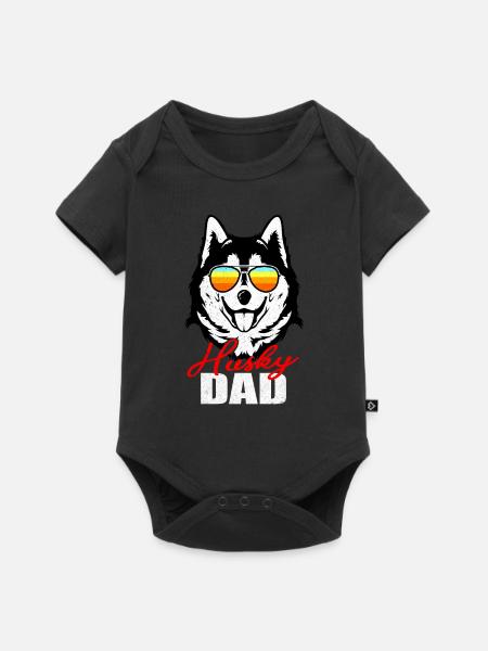Husky - Baby Premium Kurzarmbody - Schwarz