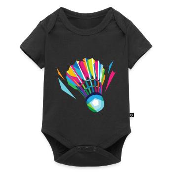 Badminton leisure - Baby Premium short-sleeve bodysuit - black - Front