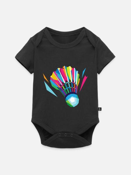 Federball Freizeit - Baby Premium Kurzarmbody - Schwarz