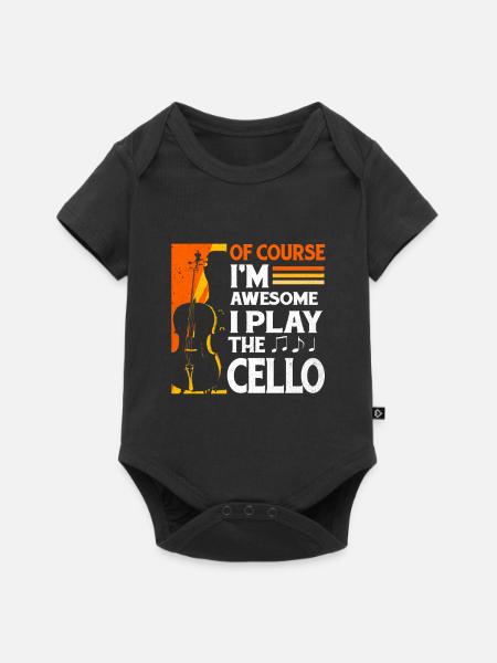 Cello - Baby Premium Kurzarmbody - Schwarz