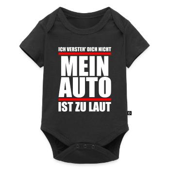 Auto Spruch lustiges T-Shirt Sprüche Shirt Fun - Baby Premium Kurzarmbody - Schwarz - Vorne
