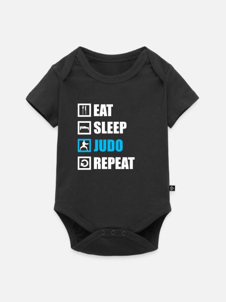 Judo - Baby Premium Kurzarmbody - Schwarz