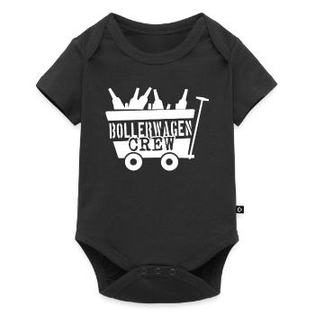 Männertag Bollerwagen Crew - Baby Premium Kurzarmbody - Schwarz - Vorne