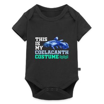 Nageoires nageoires nageoires éteintes fossiles poisson cadeau - Body à manches courtes Premium Bébé - noir - Devant