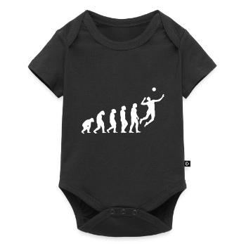 Volleyball Evolution - Baby Premium Kurzarmbody - Schwarz - Vorne