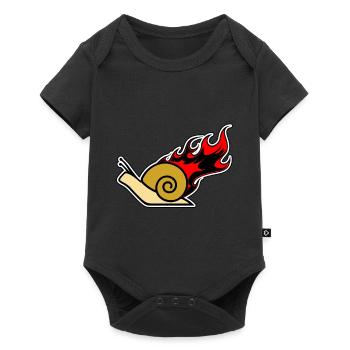 Escargot - Escargot - En Feu - Body à manches courtes Premium Bébé - noir - Devant