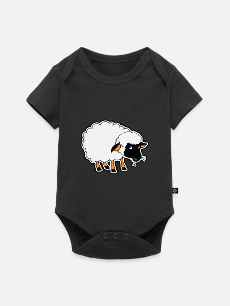 Mouton Noir - Mouton - Mouton - Body à manches courtes Premium Bébé - noir