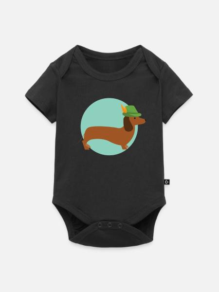 Jäger - Baby Premium Kurzarmbody - Schwarz