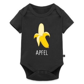 Apple banana fruit - Baby Premium short-sleeve bodysuit - black - Front