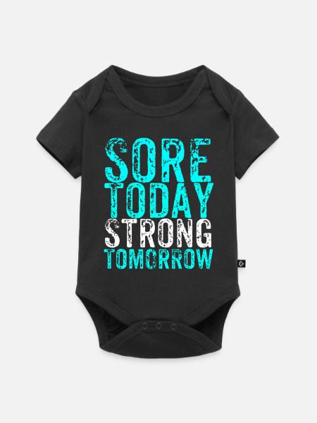 Sport - Baby Premium Kurzarmbody - Schwarz