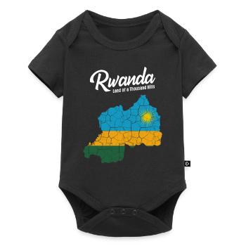 Rwanda - Body à manches courtes Premium Bébé - noir - Devant