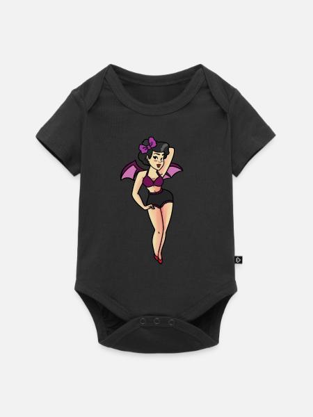 VAMPIRE CHICK - Baby Premium Kurzarmbody - Schwarz