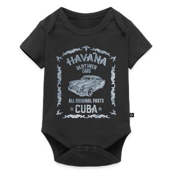 Cuba Havana Vintage Oldtimer Car - Baby Premium short-sleeve bodysuit - black - Front