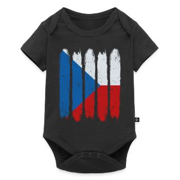 République Tchèque - Body à manches courtes Premium Bébé - noir - Devant