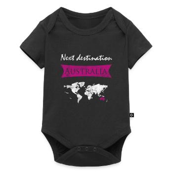 Australia - Baby Premium short-sleeve bodysuit - black - Front