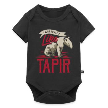 tapirs - Baby Premium short-sleeve bodysuit - black - Front