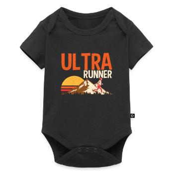 Ultra Marathon Runner Retro Competition Gift - Baby Premium short-sleeve bodysuit - black - Front