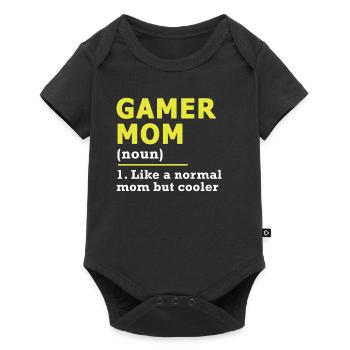 Gamer Mom Gaming Mom Gift - Body à manches courtes Premium Bébé - noir - Devant