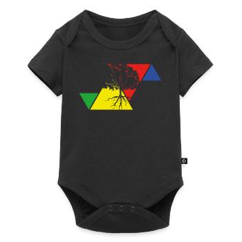 Environmental Protection Tree - Baby Premium short-sleeve bodysuit - black - Front