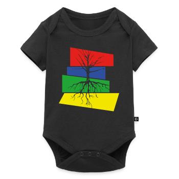 Tree - Baby Premium short-sleeve bodysuit - black - Front