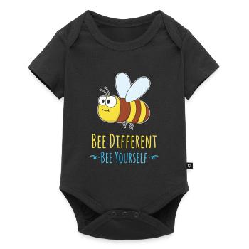 bees - Baby Premium short-sleeve bodysuit - black - Front
