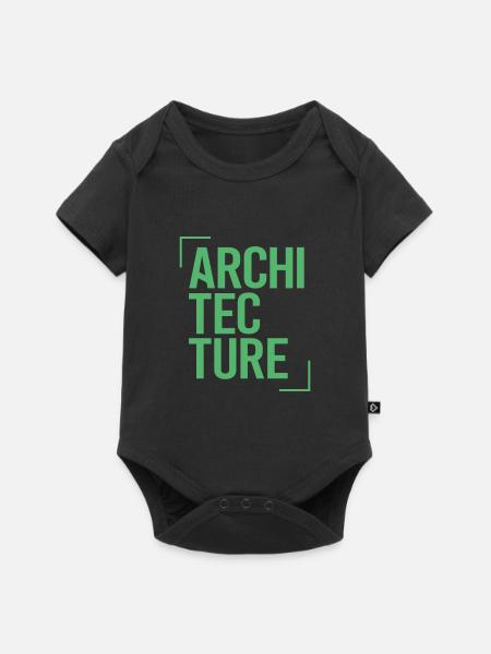 Architekt - Baby Premium Kurzarmbody - Schwarz