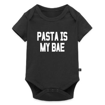 Pasta - Baby Premium Kurzarmbody - Schwarz - Vorne