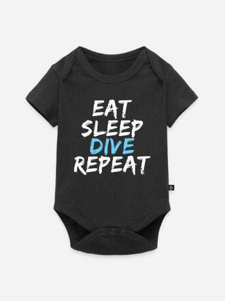 Tauchen Taucher Tauchen - Baby Premium Kurzarmbody - Schwarz