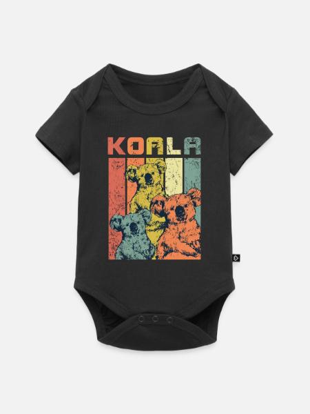 koala - Body à manches courtes Premium Bébé - noir