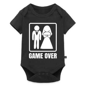 Game Over mariage mariage mariage drôle - Body à manches courtes Premium Bébé - noir - Devant