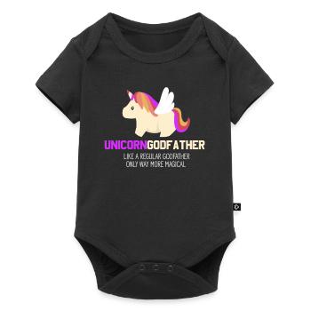 Unicorn Godfather - Baby Premium short-sleeve bodysuit - black - Front