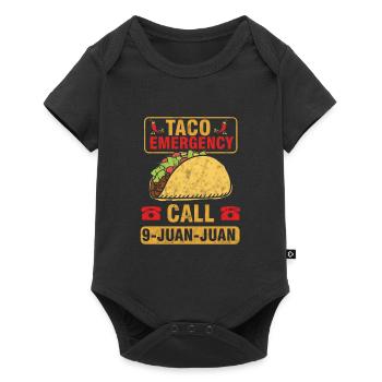 Taco Emergency Call 9 Juan Juan Funny Mexican - Baby Premium short-sleeve bodysuit - black - Front