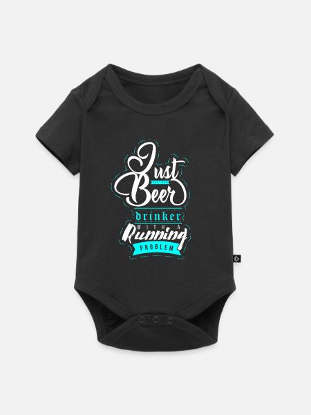 laufen - Baby Premium Kurzarmbody - Schwarz