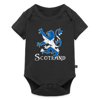 Drapeau écossais cadeau écossais rétro - Body à manches courtes Premium Bébé - noir - Devant