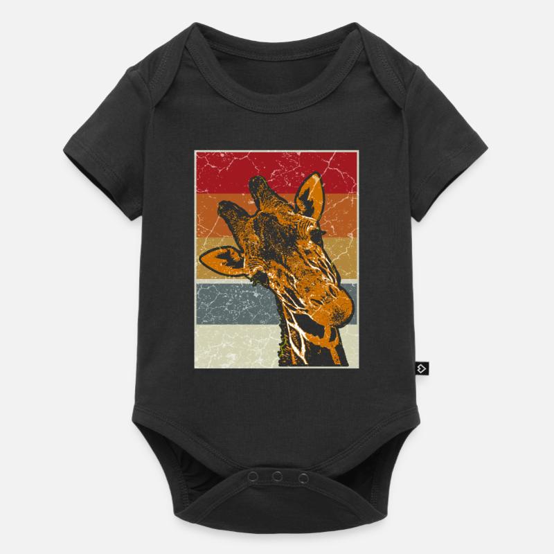girafe - Body à manches courtes Premium Bébé - noir