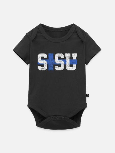 Sisu Finnland Finnisch Finnisch - Baby Premium Kurzarmbody - Schwarz
