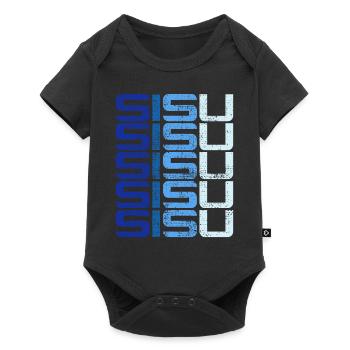 Sisu Finland Finnish Finnish Suomi - Baby Premium short-sleeve bodysuit - black - Front